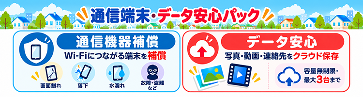 端末補償・データ保管